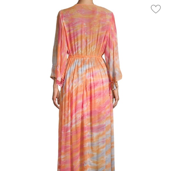 Silky midi tie dye dress - Picture 2 of 5